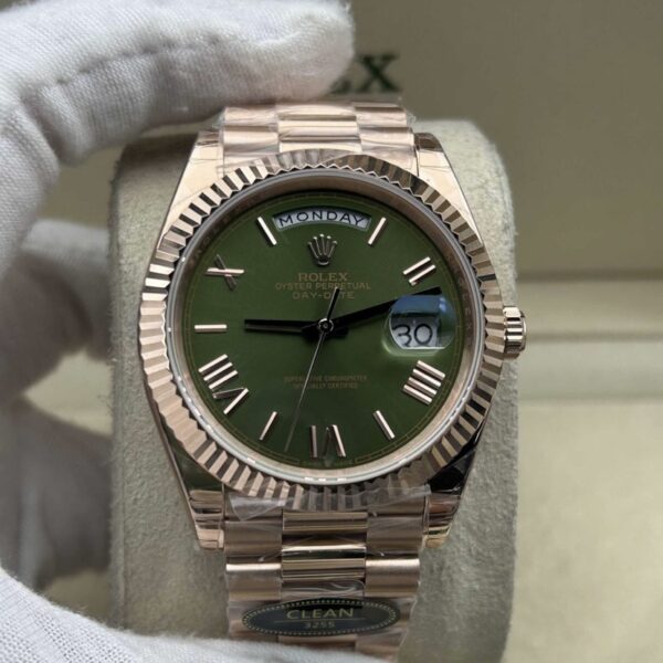 Day-Date 40 mm President Oro Rosa 228235 - immagine 14