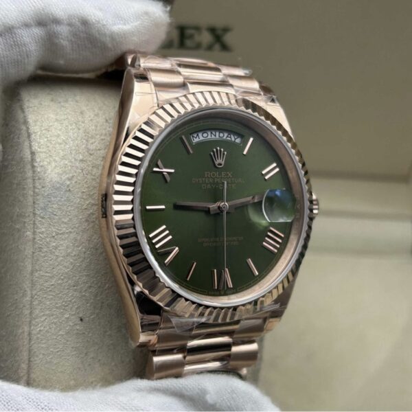 Day-Date 40 mm President Oro Rosa 228235 - immagine 16