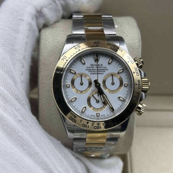 Daytona Bianco Chromalight 40mm 116503 SUPER CLONE - immagine 4