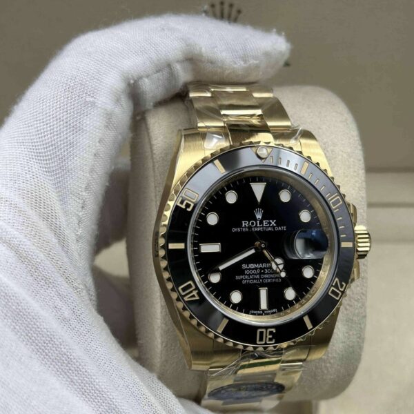 Submariner Date 41 mm Oro Giallo Quadrante NERO 116618LN - immagine 6